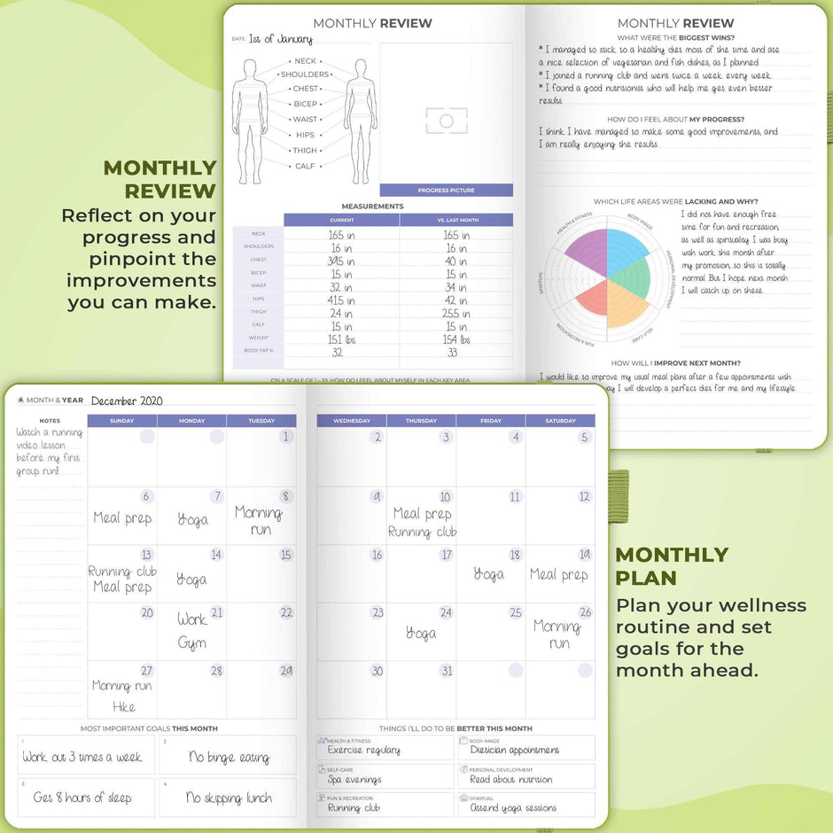 WELLTH HOUSE Fitness & Food Journal Planner - Wellth House