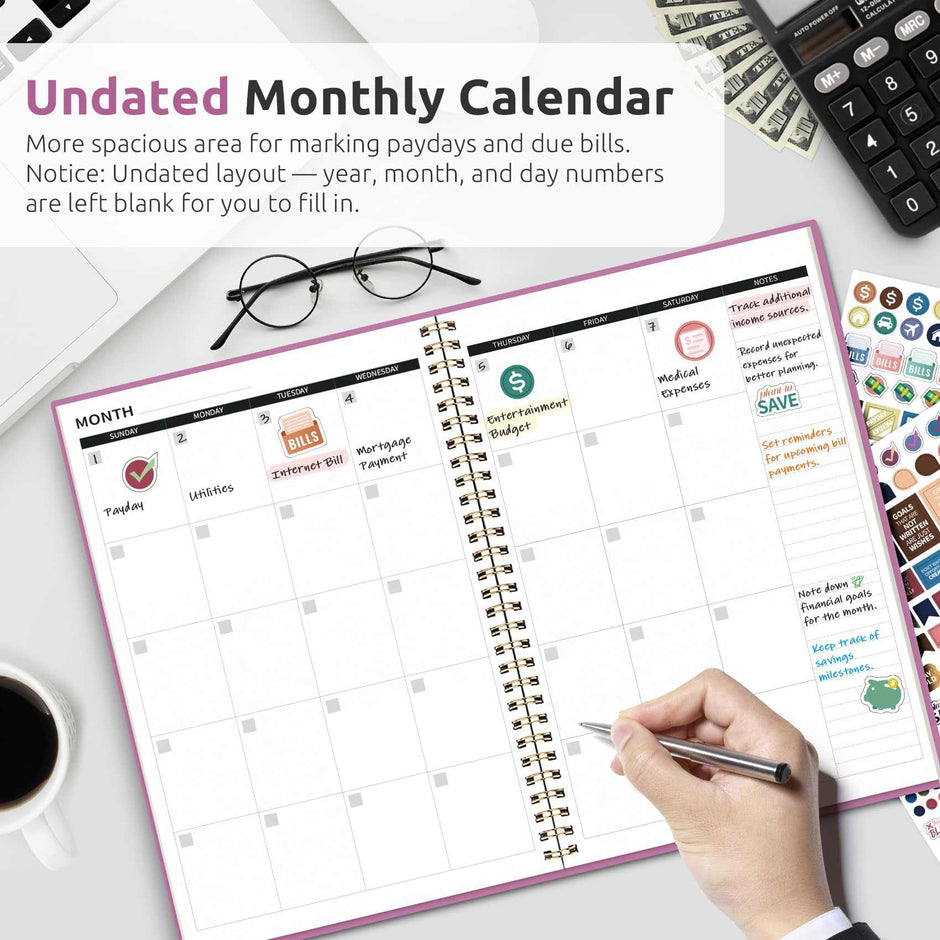 WELLTH HOUSE Budget Planner Expense Tracker Book - Wellth House