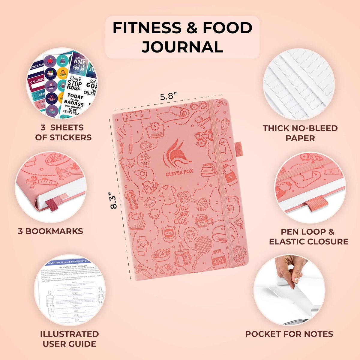 WELLTH HOUSE Fitness & Food Journal Planner - Wellth House
