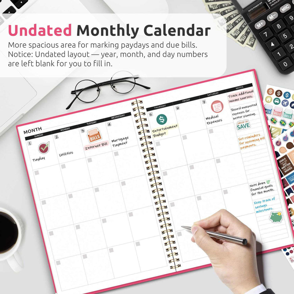 WELLTH HOUSE Budget Planner Expense Tracker Book - Wellth House