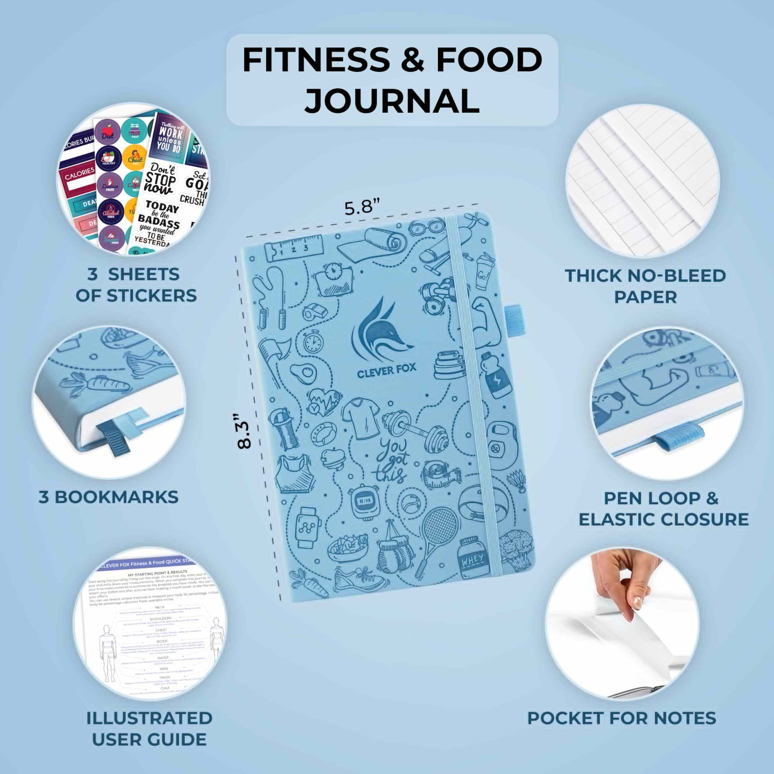 WELLTH HOUSE Fitness & Food Journal Planner - Wellth House