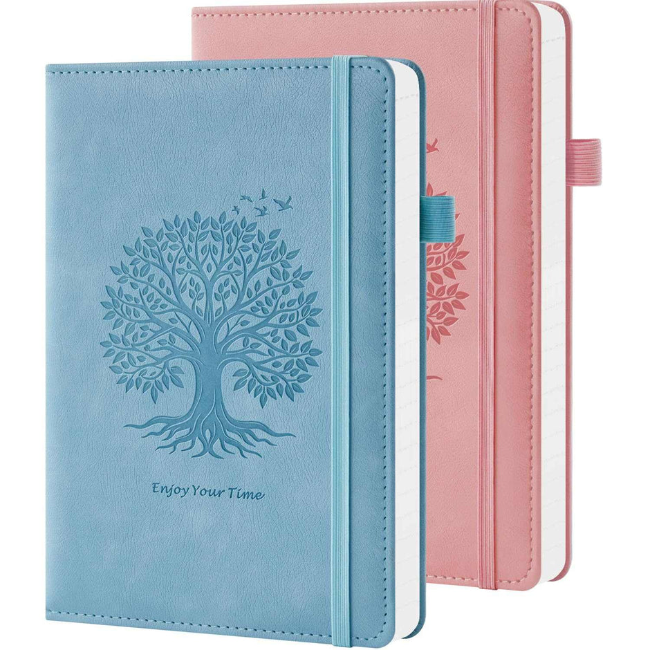 WELLTH HOUSE A5 Leather Hardcover Journal Notebook - Wellth House