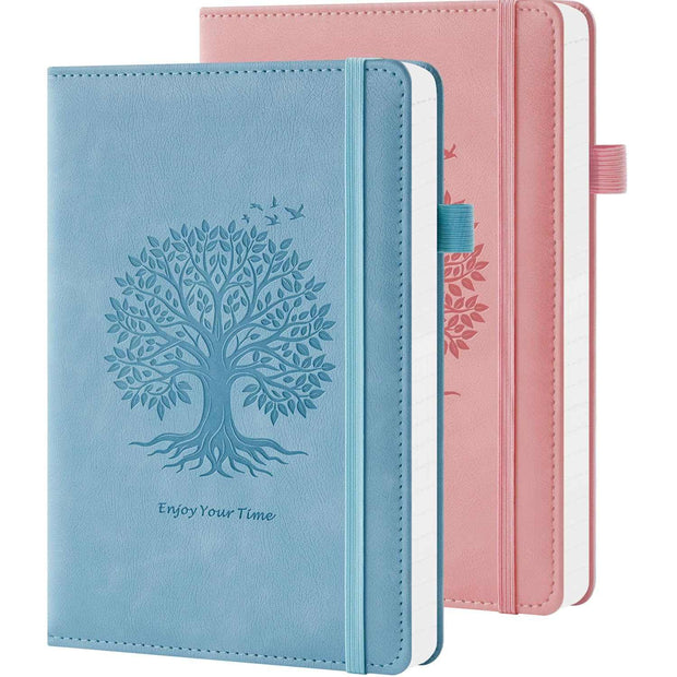 WELLTH HOUSE A5 Leather Hardcover Journal Notebook - Wellth House
