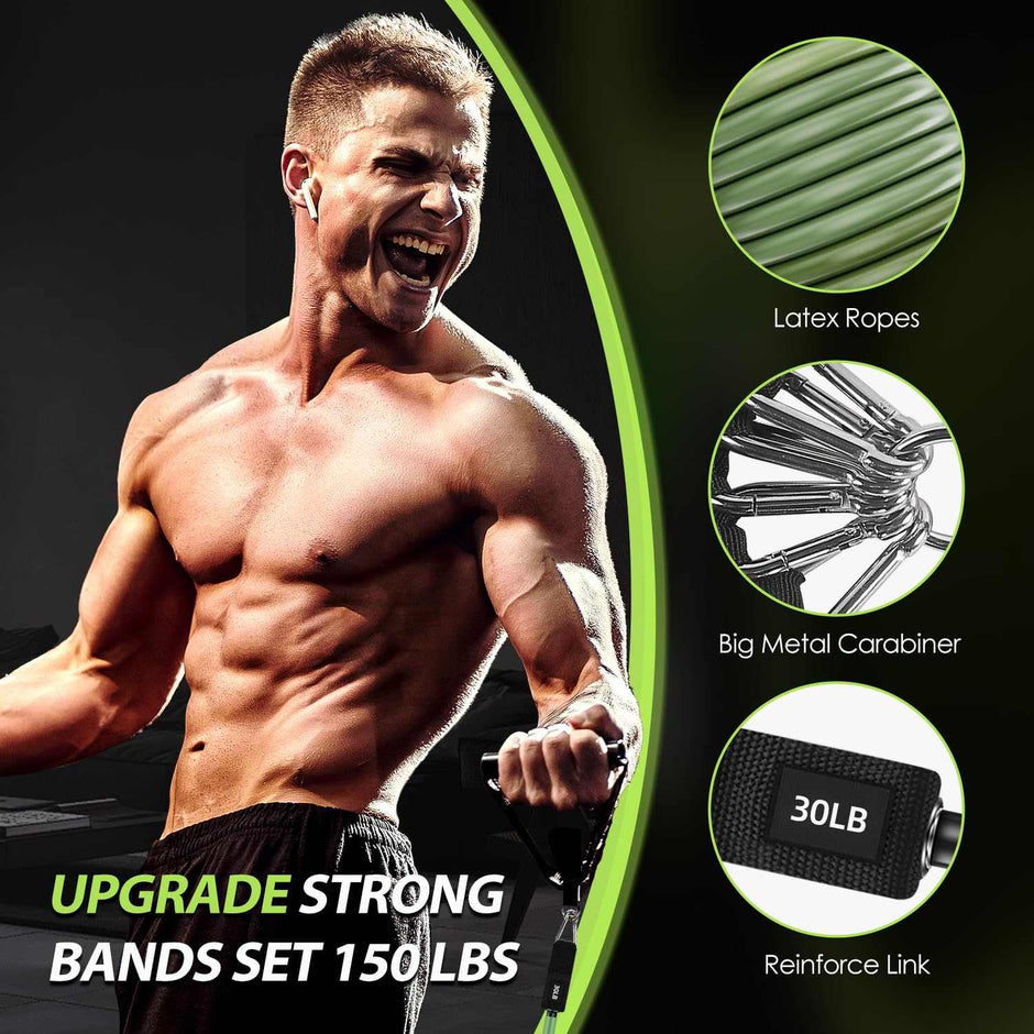 WELLTH HOUSE Resistance Bands with Handles Set - Wellth House