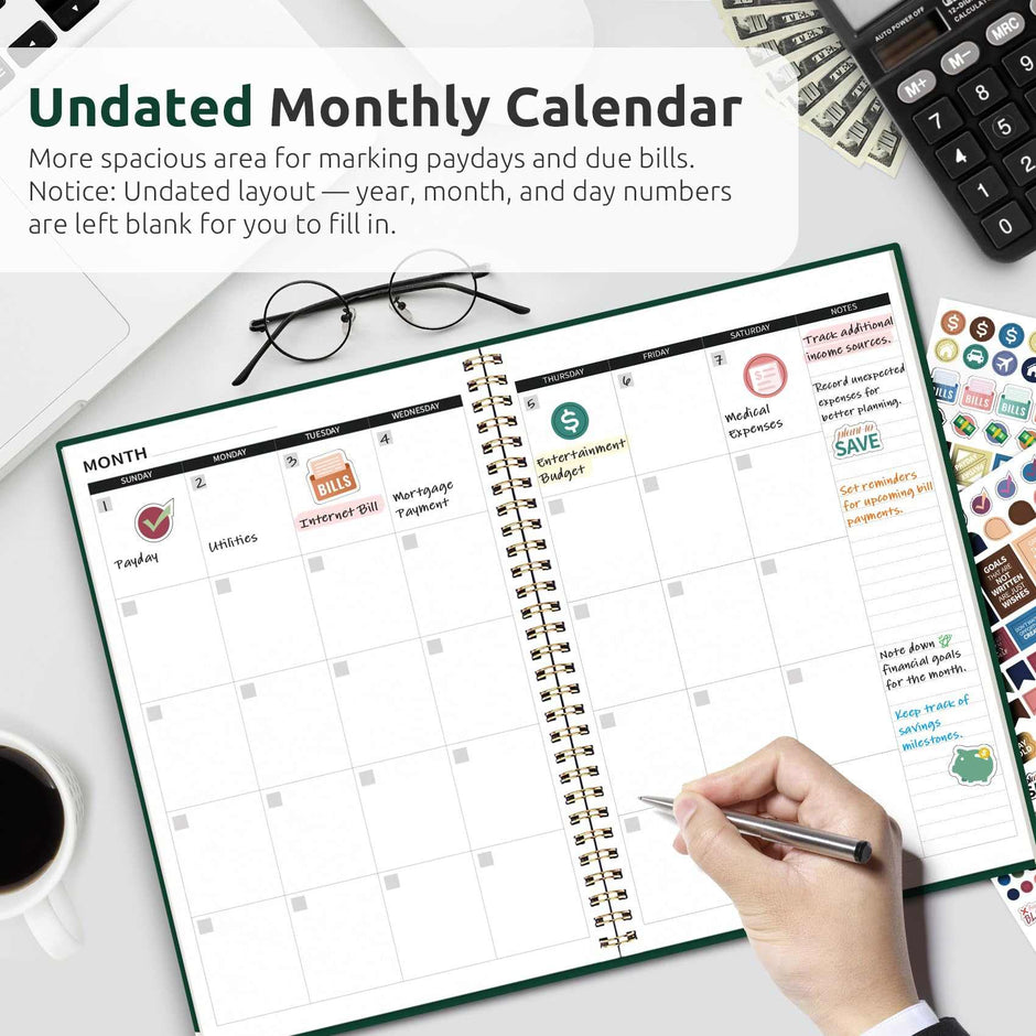 WELLTH HOUSE Budget Planner Expense Tracker Book - Wellth House
