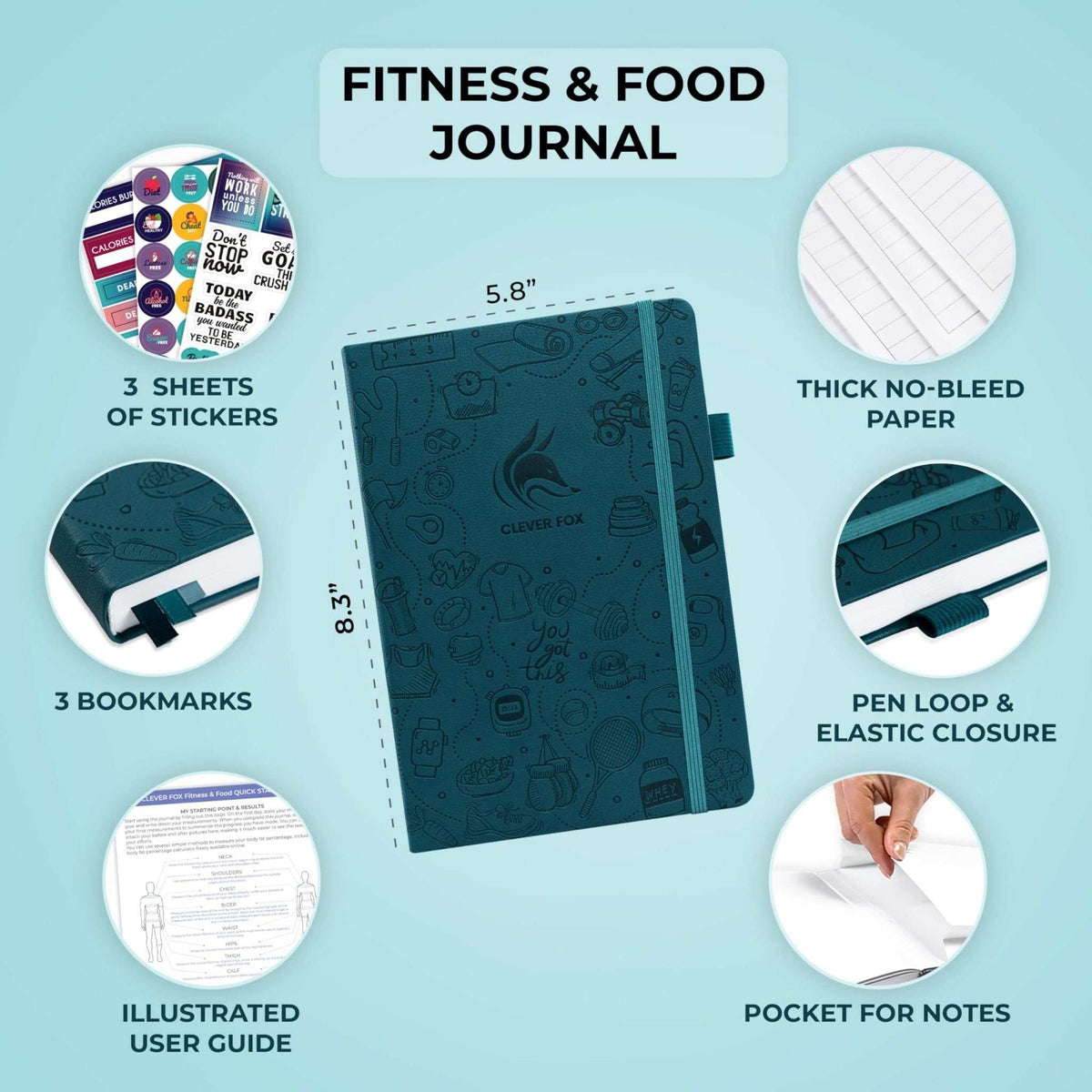 WELLTH HOUSE Fitness & Food Journal Planner - Wellth House