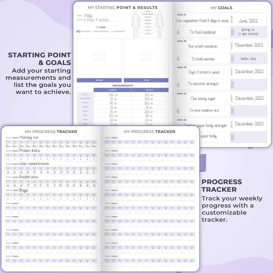 WELLTH HOUSE Fitness & Food Journal Planner - Wellth House