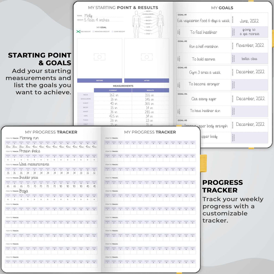 WELLTH HOUSE Fitness & Food Journal Planner - Wellth House