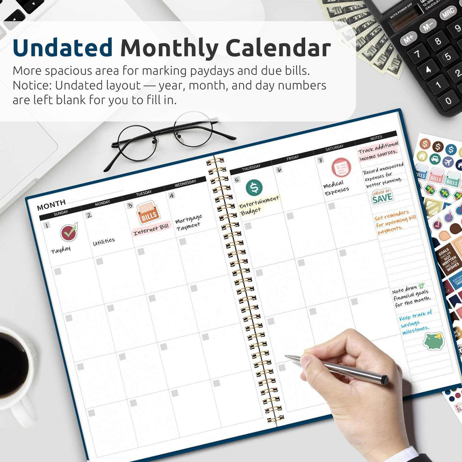 WELLTH HOUSE Budget Planner Expense Tracker Book - Wellth House