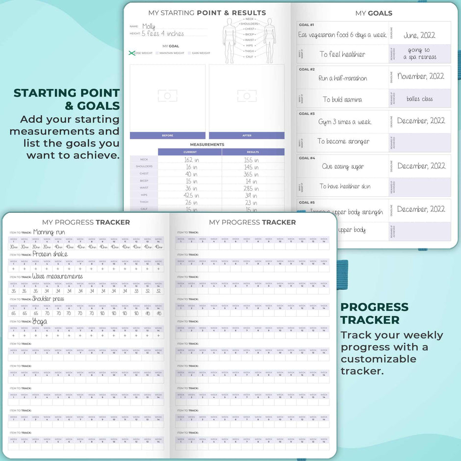 WELLTH HOUSE Fitness & Food Journal Planner - Wellth House