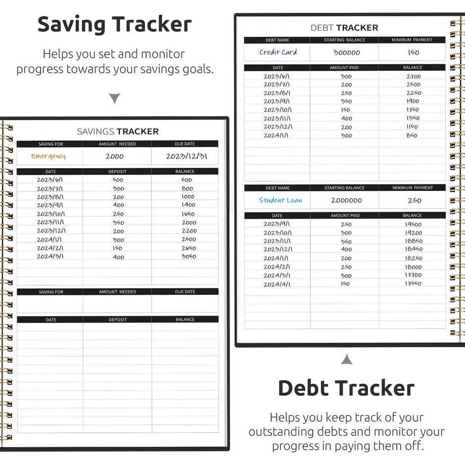 WELLTH HOUSE Budget Planner Expense Tracker Book - Wellth House