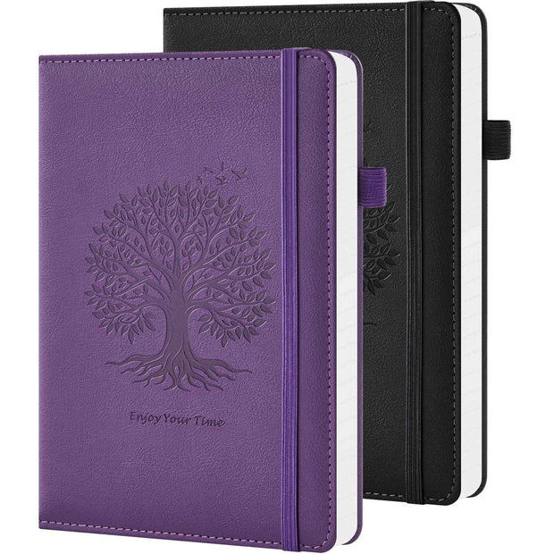 WELLTH HOUSE A5 Leather Hardcover Journal Notebook - Wellth House