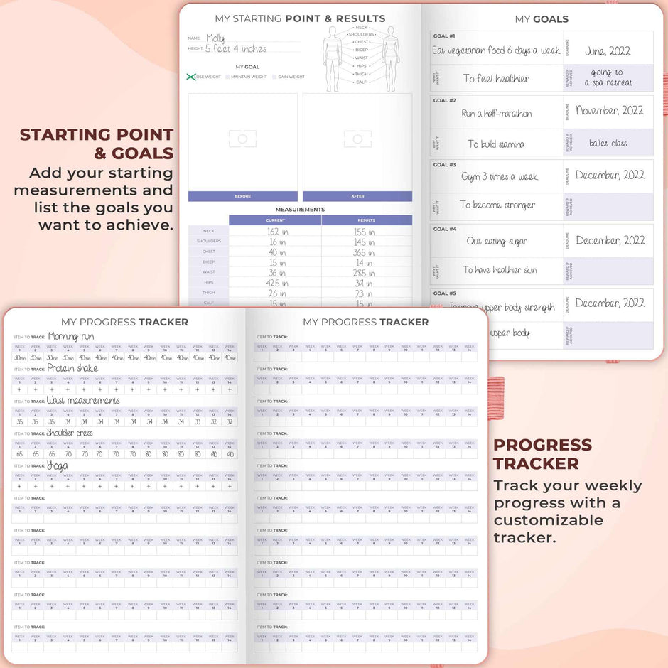 WELLTH HOUSE Fitness & Food Journal Planner - Wellth House