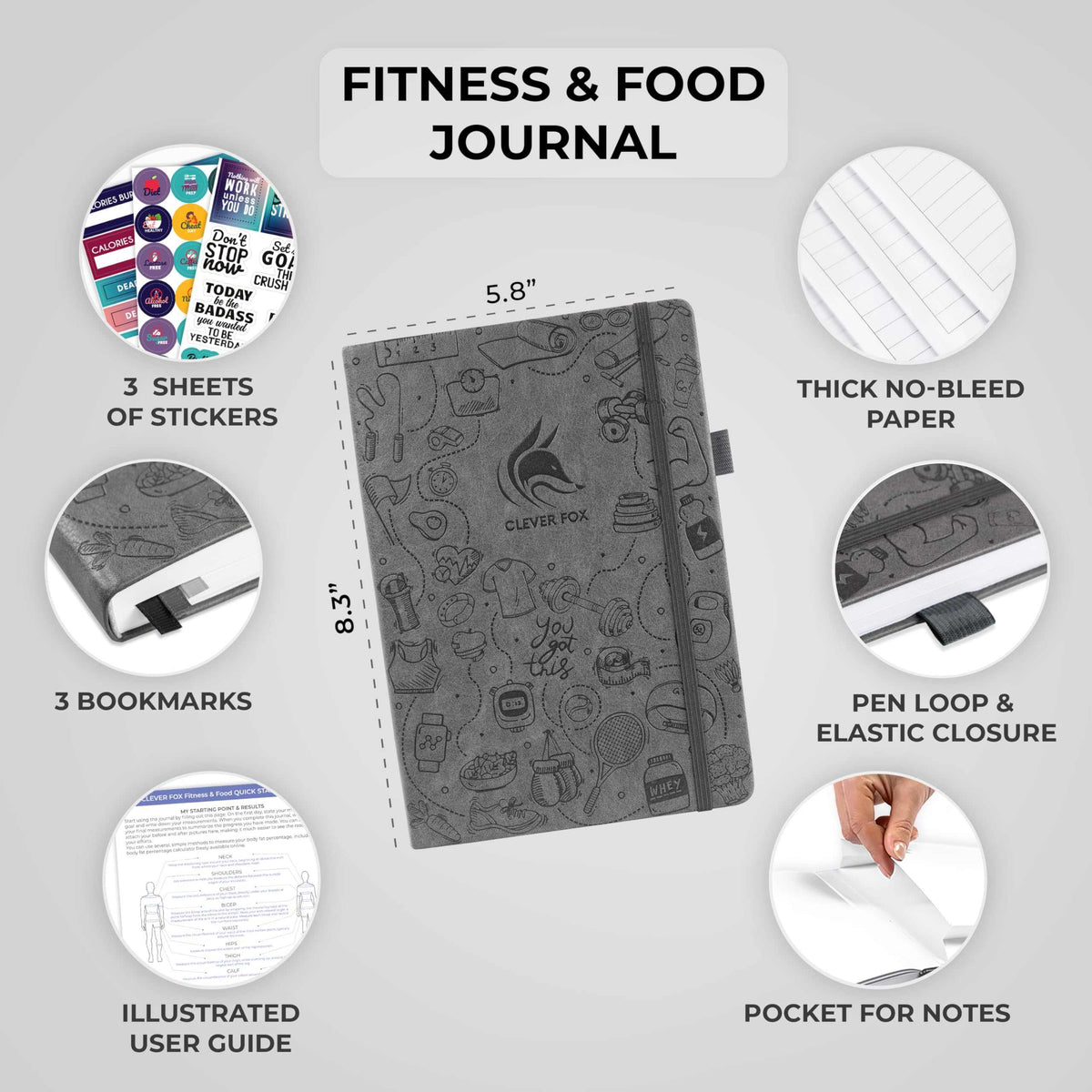WELLTH HOUSE Fitness & Food Journal Planner - Wellth House
