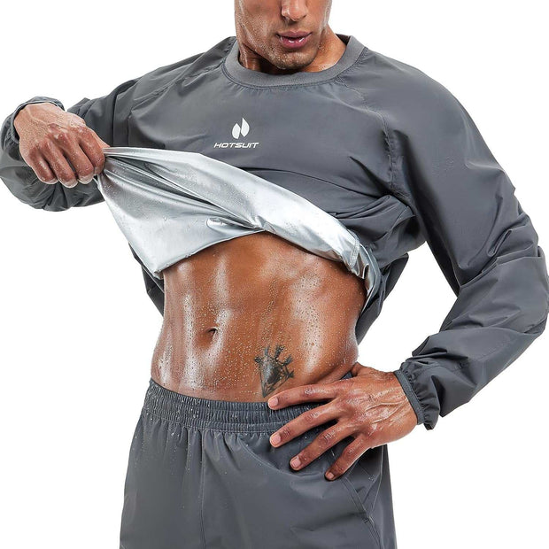 WELLTH HOUSE Men's Sauna Suit Gym Workout Jacket - Wellth House