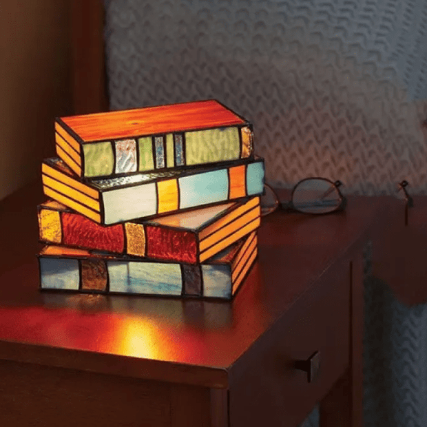 WELLTH HOUSE Stacked Books Decorative Desk Lamp - Wellth House