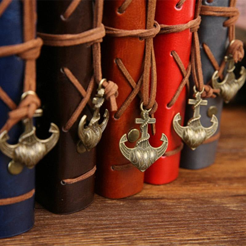 WELLTH HOUSE Vintage Pirate Ship Leather Journal - Wellth House