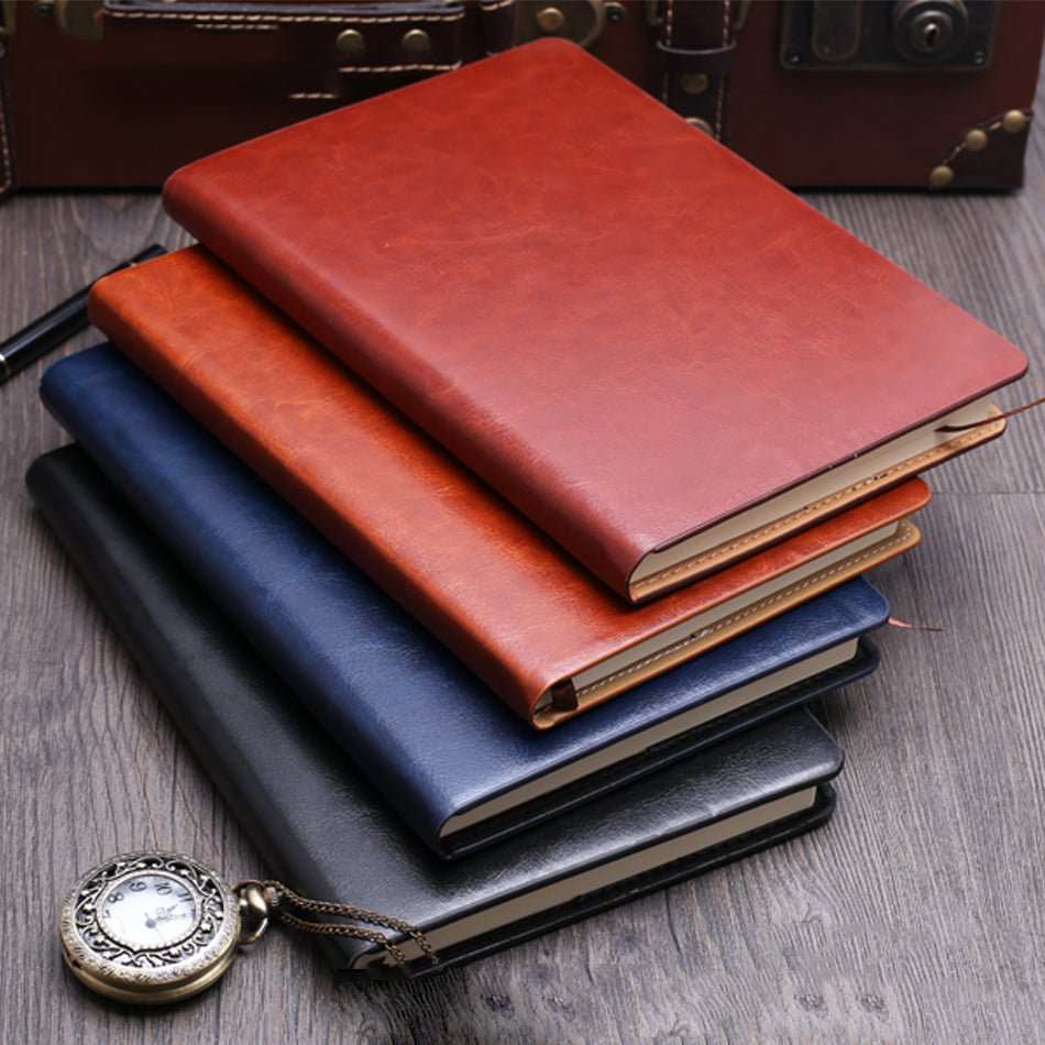 WELLTH HOUSE A5 Vintage PU Leather Notebook - Wellth House