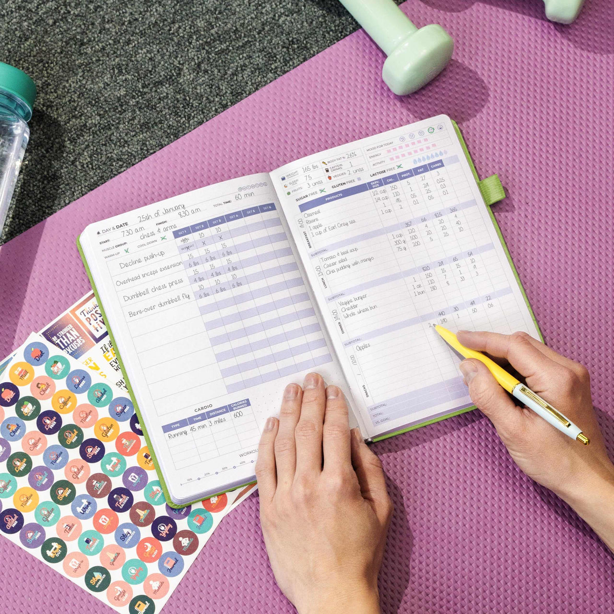 WELLTH HOUSE Fitness & Food Journal Planner - Wellth House