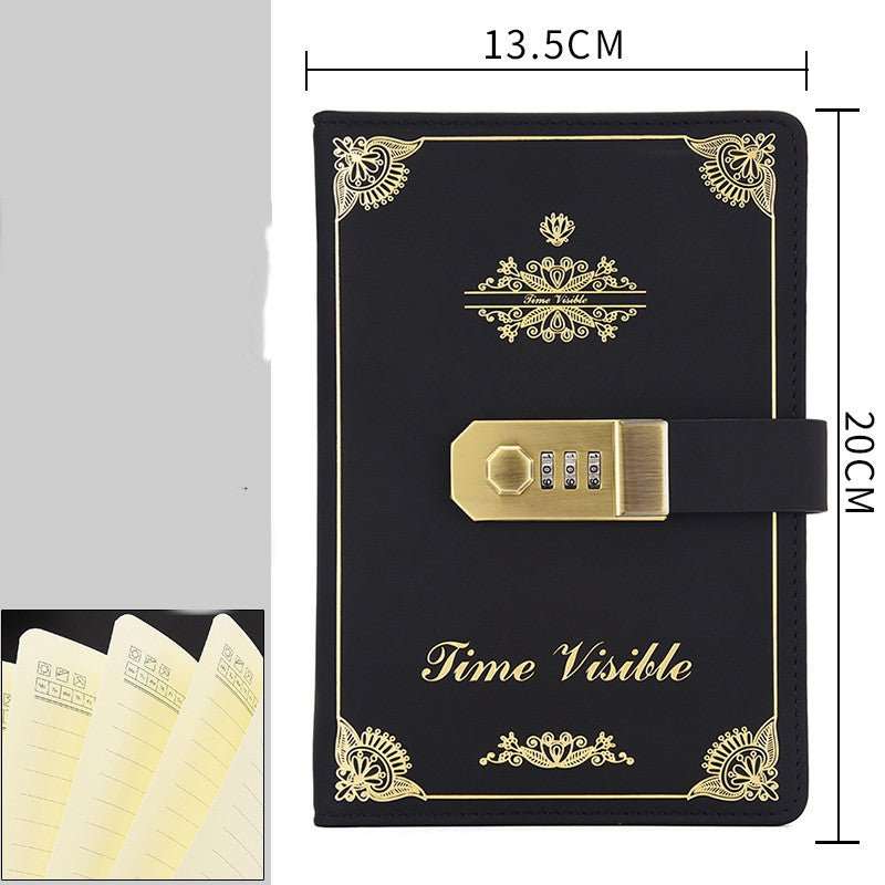 WELLTH HOUSE Vintage Password Lock Diary Book - Wellth House