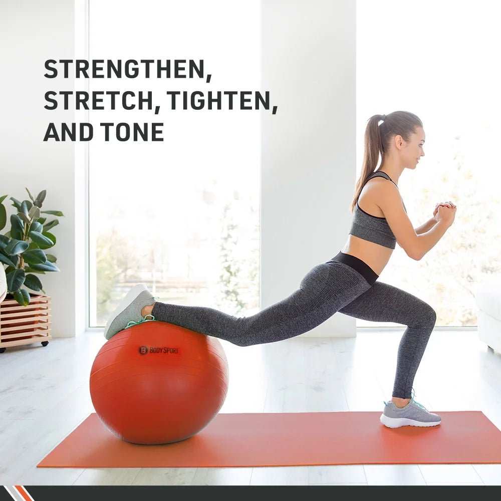 WELLTH HOUSE 65cm Yellow Fitness Exercise Ball - Wellth House