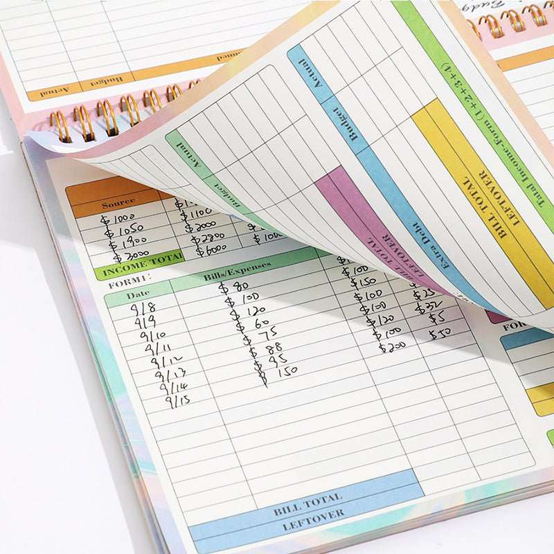 WELLTH HOUSE B5 Budget Planner Finance Notepad - Wellth House