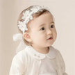 WELLTH HOUSE Baby Girls Bow Knot Lace Headband - Wellth House