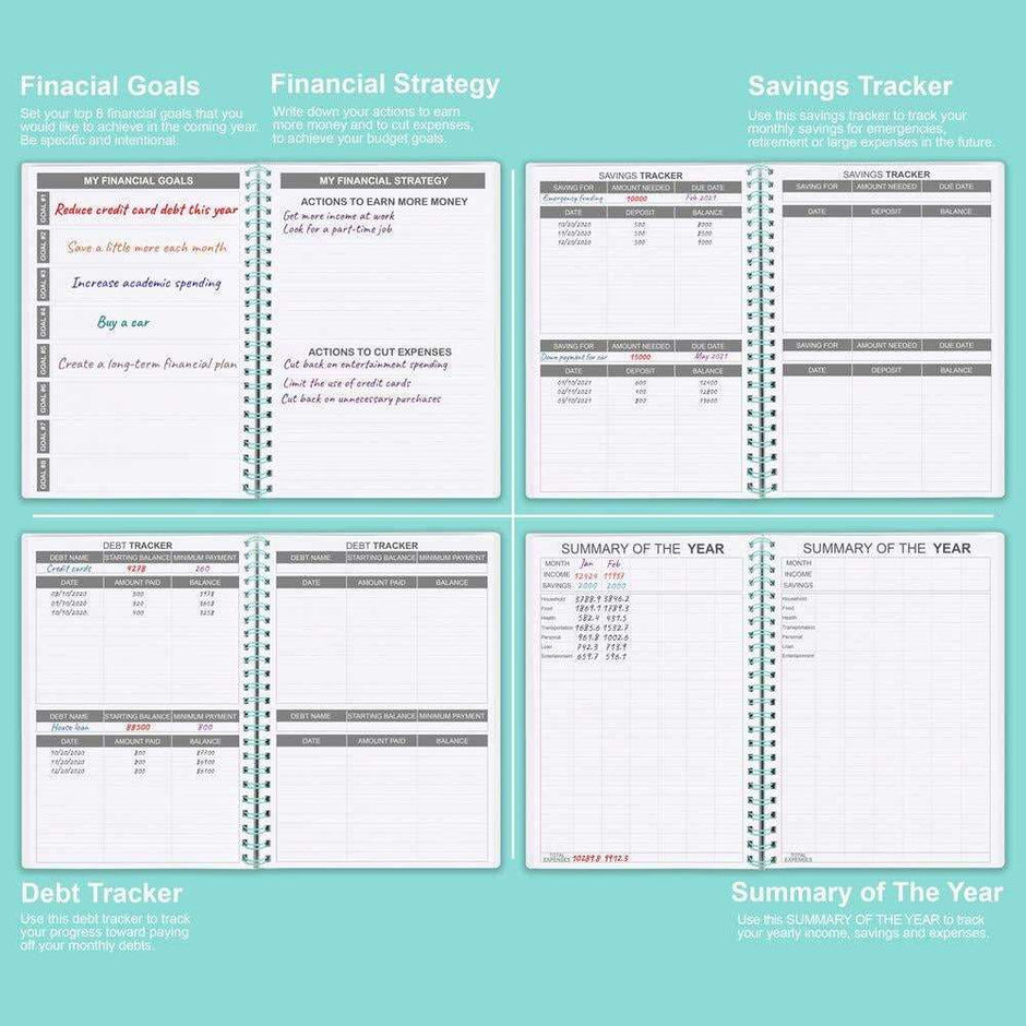 WELLTH HOUSE Undated Budget Planner Notebook - Wellth House