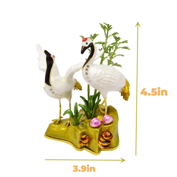 WELLTH HOUSE Feng Shui Crane Decor Statue Set - Wellth House