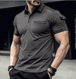 WELLTH HOUSE Men's Muscle Exercise Polo Shirt - Wellth House