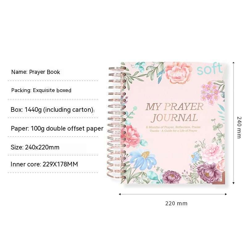 WELLTH HOUSE Prayer Book Full English Prayer Journal - Wellth House