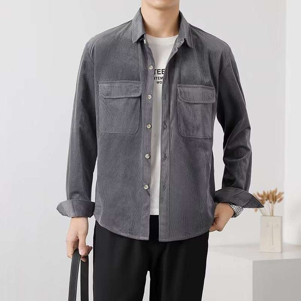 WELLTH HOUSE Vintage Corduroy Workwear Shirt Men - Wellth House