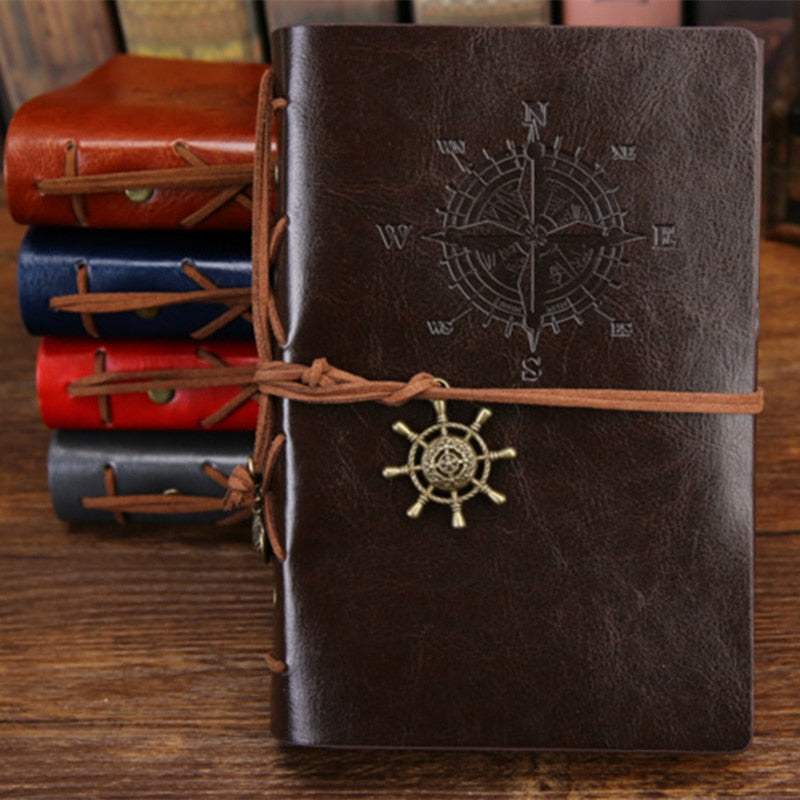 WELLTH HOUSE Vintage Pirate Ship Leather Journal - Wellth House