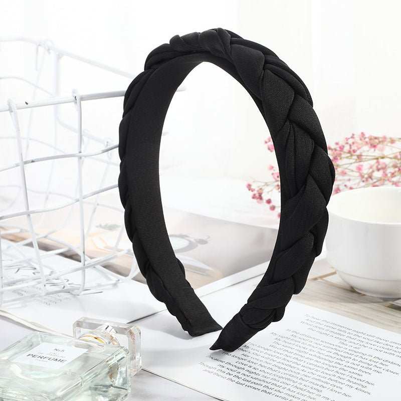 WELLTH HOUSE Houndstooth Wide-Brim Retro Headband - Wellth House