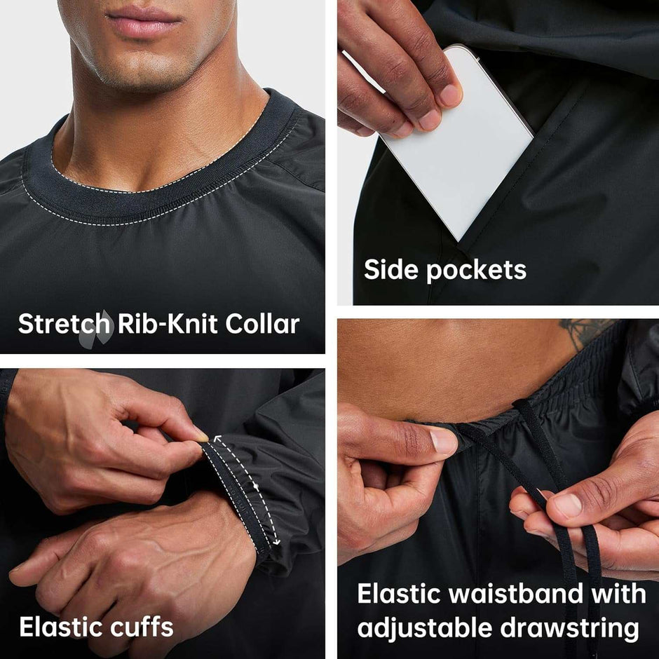 WELLTH HOUSE Men's Sauna Suit Workout Jacket - Wellth House