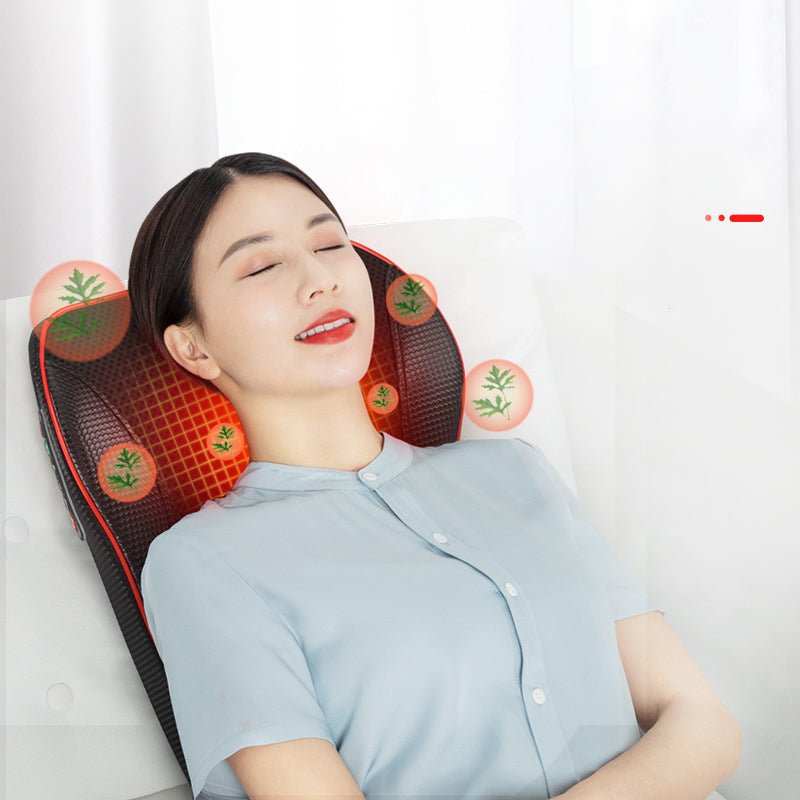 WELLTH HOUSE Electric Back & Neck Heat Massage Pillow - Wellth House