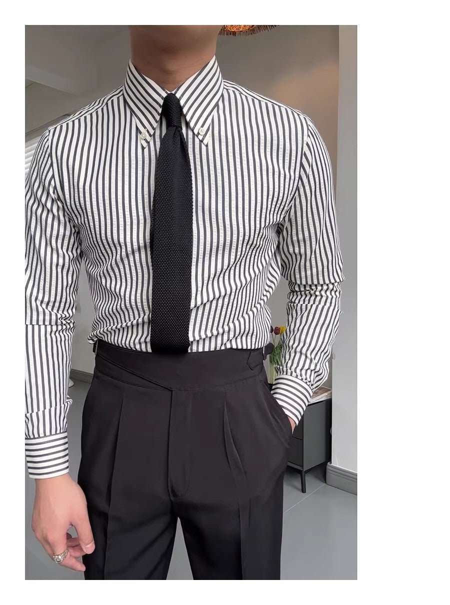 WELLTH HOUSE Spring Seersucker Series Shirt Men - Wellth House