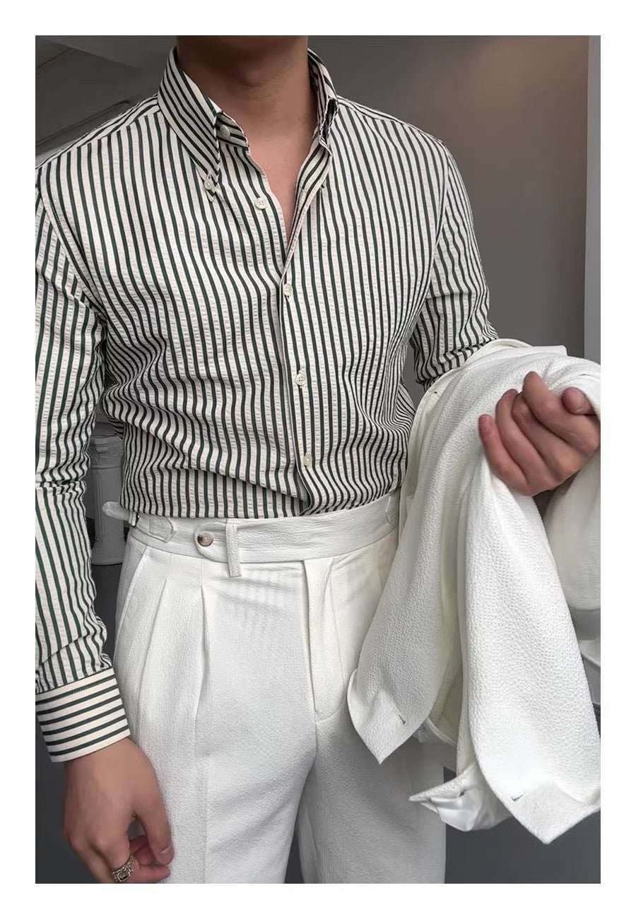 WELLTH HOUSE Spring Seersucker Series Shirt Men - Wellth House