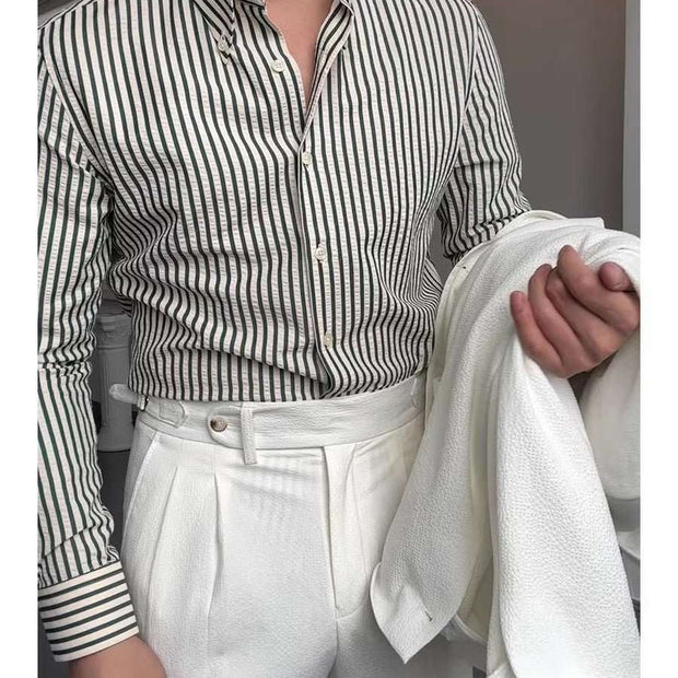 WELLTH HOUSE Spring Seersucker Series Shirt Men - Wellth House