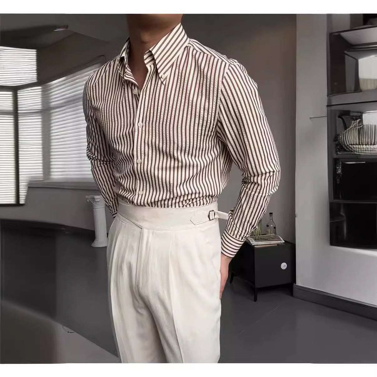 WELLTH HOUSE Spring Seersucker Series Shirt Men - Wellth House