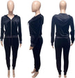 WELLTH HOUSE Women's Velour Tracksuit Set - Wellth House