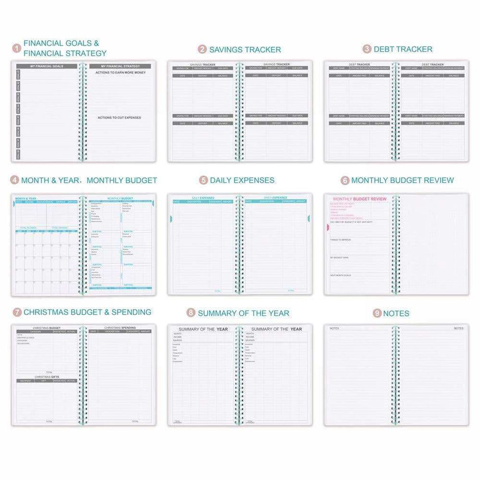 WELLTH HOUSE Undated Budget Planner Notebook - Wellth House