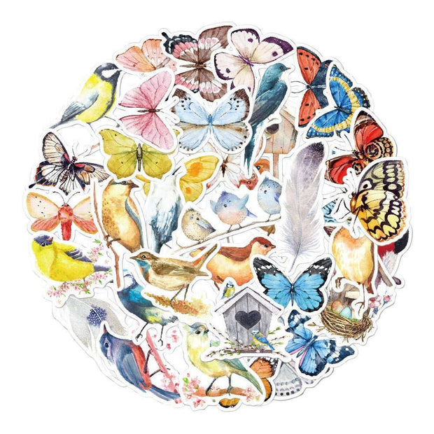 WELLTH HOUSE Creative Butterfly Sticker Diary Book - Wellth House