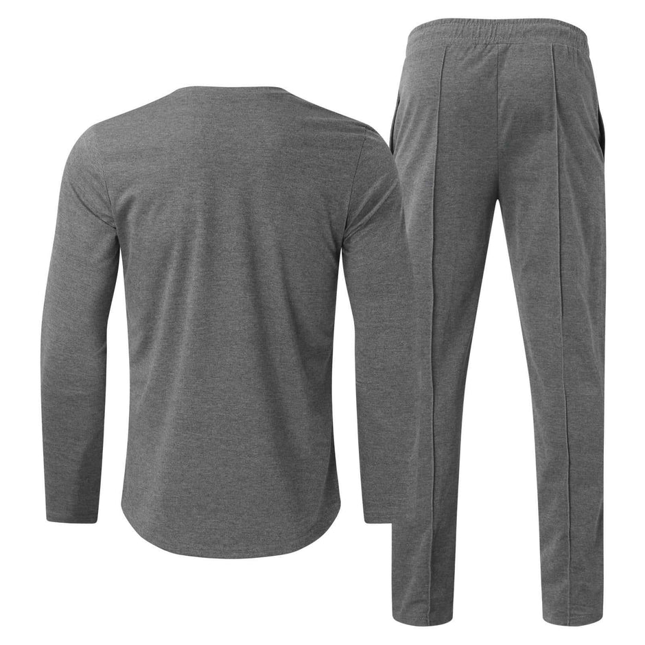 WELLTH HOUSE Men's Tracksuit T-Shirt Pants Set - Wellth House