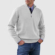 WELLTH HOUSE Men's Stand Collar Zipper Knit Sweater - Wellth House