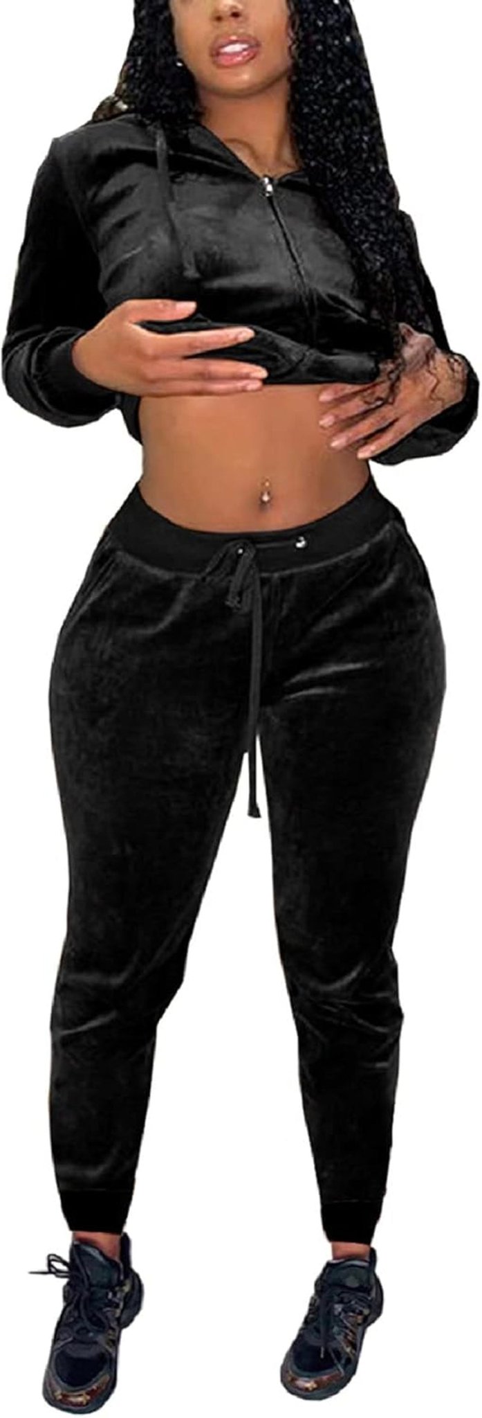 WELLTH HOUSE Women's Velour Tracksuit Set - Wellth House