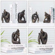 WELLTH HOUSE Girl Thinker Resin Bookends Bronze - Wellth House