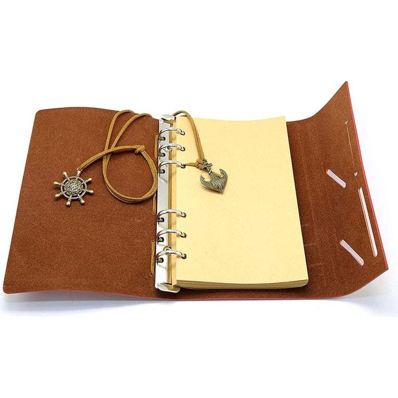 WELLTH HOUSE Vintage Pirate Ship Leather Journal - Wellth House
