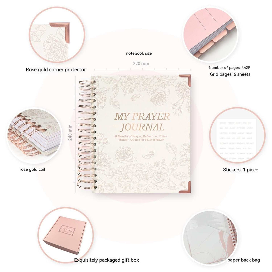 WELLTH HOUSE Prayer Book Full English Prayer Journal - Wellth House