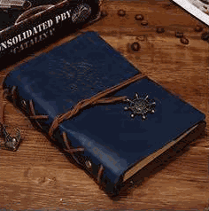 WELLTH HOUSE Vintage Pirate Ship Leather Journal - Wellth House